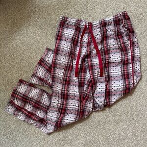 Victoria’s Secret Plaid Pajama Pants with Red Accents
